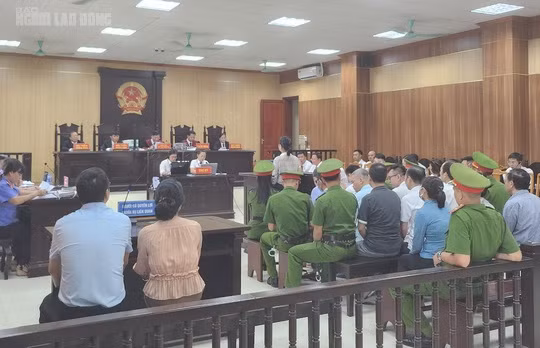 Quang cảnh phiên tòa sơ thẩm diễn ra từ ngày 15-8 đến 18-8.