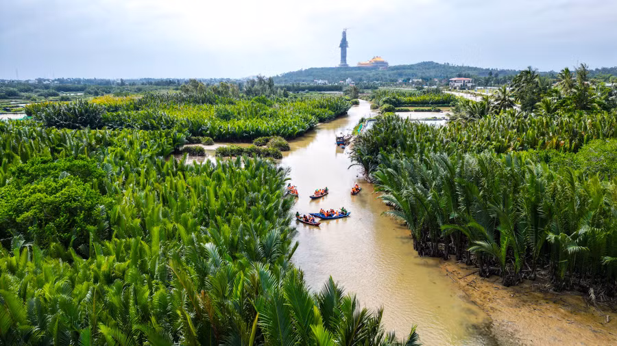 Rừng dừa nước Tịnh Khê (TP.Quảng Ngãi). Ảnh: HẢI PHONG