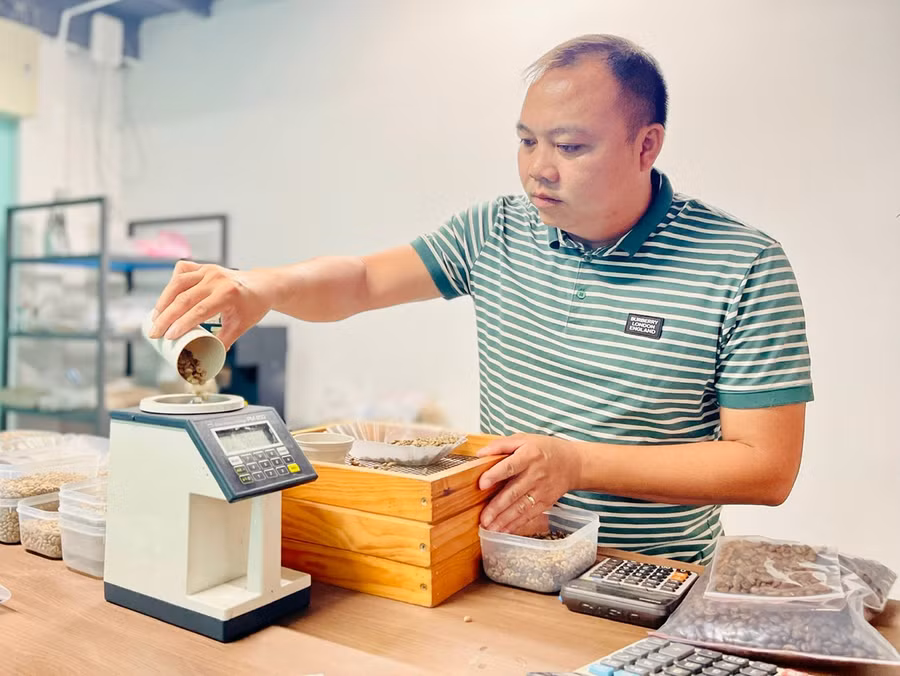 Anh Nguyễn Hải Phong xây dựng vùng nguyên liệu sinh thái hữu cơ nhằm tạo ra chuỗi giá trị bền vững. Ảnh: T.D