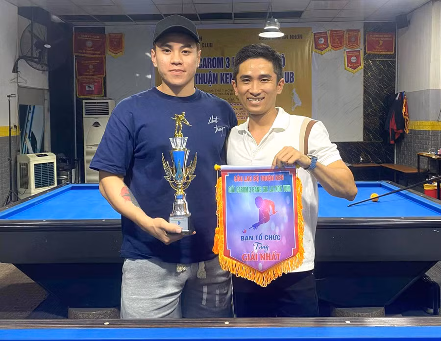 Anh Nguyễn Văn Thuận đã có 2 lần vô địch giải đấu phong trào quy tụ các tay cơ mạnh của Gia Lai-Kon Tum. Ảnh: Văn Ngọc
