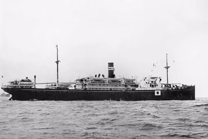 Xác tàu Montevideo Maru được tìm thấy ở độ sâu hơn 4km. (Ảnh: AFP)