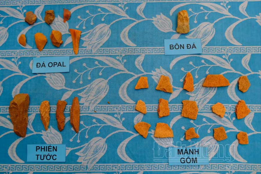 Các hiện vật được tìm thấy tại di chỉ thôn 8