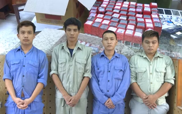 Một số bị can trong vụ án. ẢNH: T.N