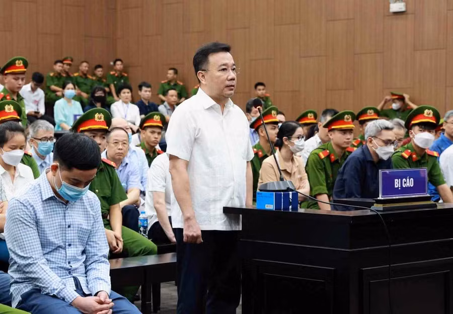 Bị cáo Chử Xuân Dũng tại phiên tòa