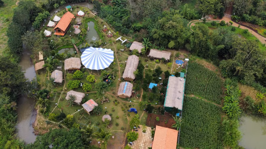 Nhiều công trình của cơ sở Camping Khang xây dựng trên đất nông nghiệp