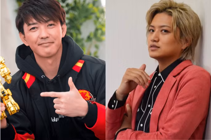Johnny Trí Nguyễn kể chuyện chiếc quần lọt khe gây choáng - Ảnh 4. Hai nam diễn viên Nhật Bản thủ vai Gao Đỏ và Kamen Rider Dacade cũng sẽ có mặt tại sự kiện