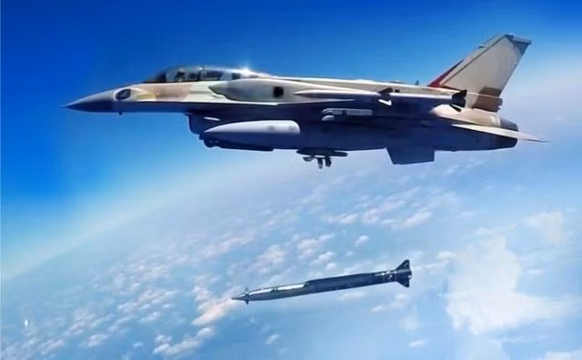 Ảnh minh họa máy bay chiến đấu Israel phóng tên lửa Rampage. Tập đoàn Công nghiệp Hàng không vũ trụ Israel