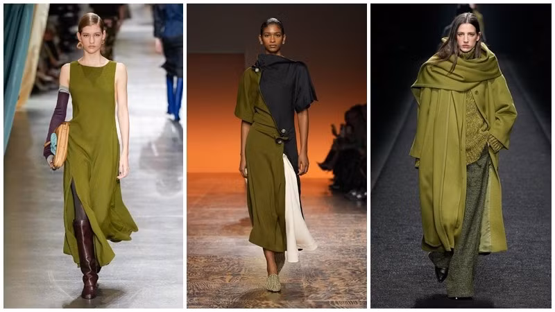 From left Fendi, Bottega Veneta, Alberta Ferretti.