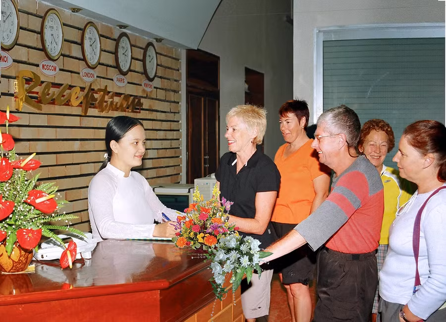 Khách sạn Pleiku là nơi đón tiếp nhiều đoàn khách nước ngoài đến tham quan, du lịch tại Gia Lai. Ảnh: Huy Tịnh