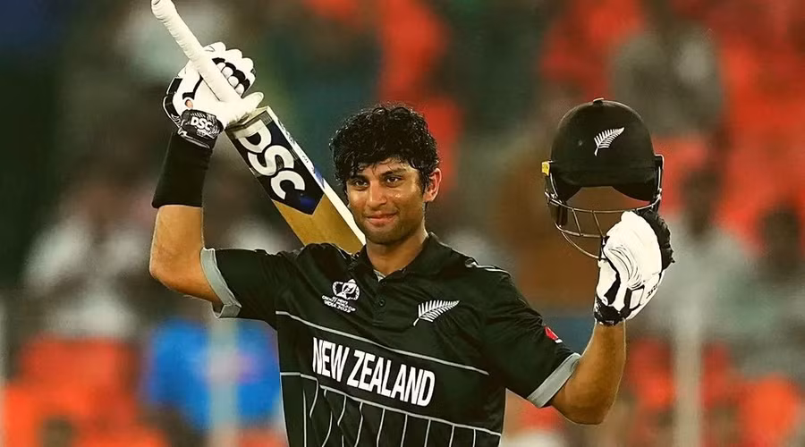 Cầu thủ cricket Rachin Ravindra.