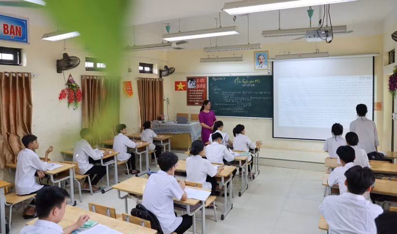 Học sinh tập trung ôn trước các kỳ thi. (Ảnh: TTXVN/Vietnam+)