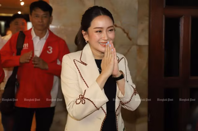 Bà Paetongtarn Shinawatra trở thành nữ Thủ tướng thứ 2 của Thái Lan, sau người cô ruột Yingluck Shinawatra. Ảnh: Varuth Hirunyatheb.
