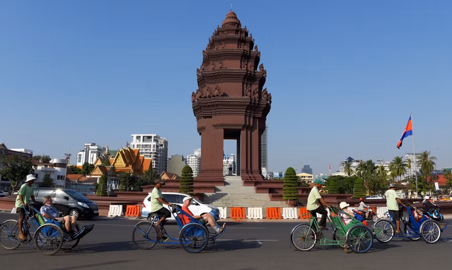 Một góc thủ đô Phnom Penh, Campuchia. Ảnh: AFP Một góc thủ đô Phnom Penh, Campuchia. Ảnh: AFP