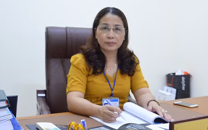 Bị can Vũ Liên Oanh, cựu giám đốc Sở Giáo dục và Đào tạo Quảng Ninh