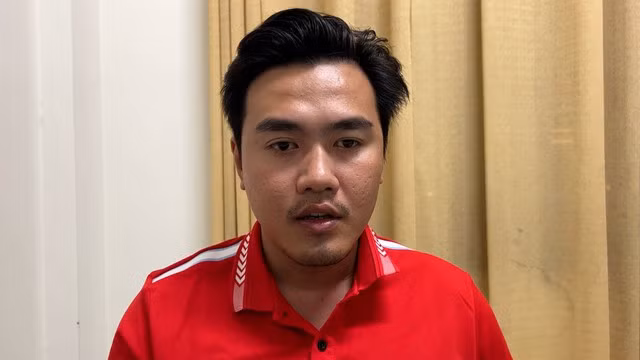 Bị can Phạm Huỳnh Minh Thịnh tại cơ quan công an. Ảnh: T.S