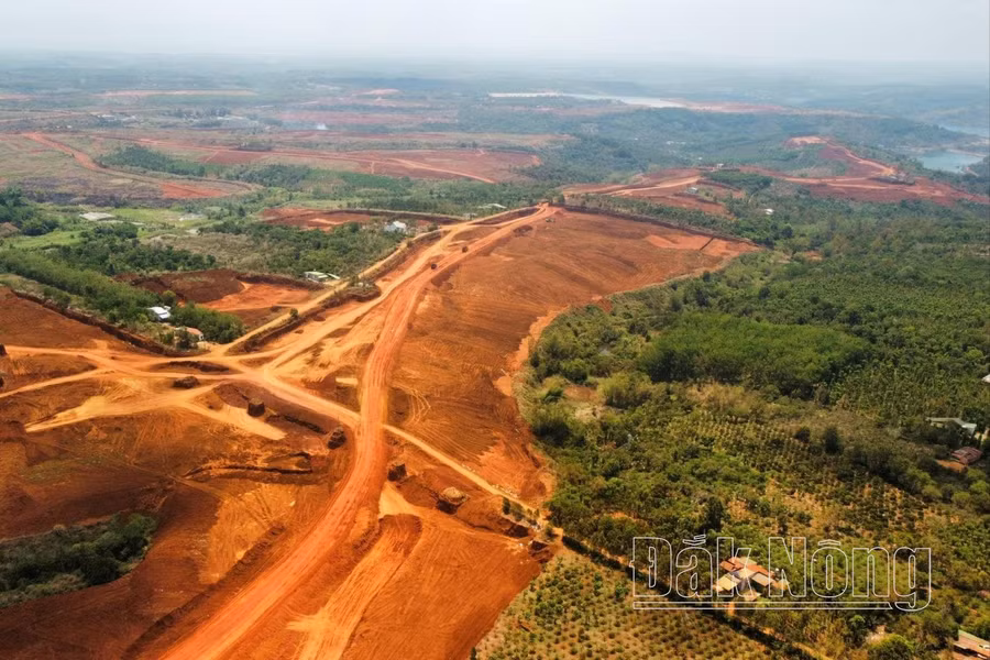 130ha đất sau khai thác bô xít thuộc các xã Đắk Wer, Nghĩa Thắng, huyện Đắk R'lấp (Đắk Nông)