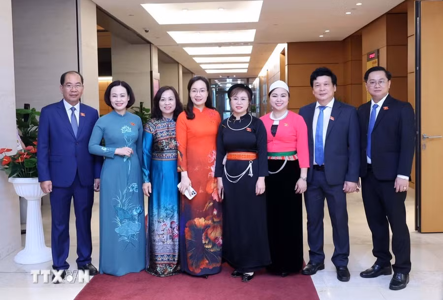Đại biểu Quốc hội dự phiên khai mạc Kỳ họp thứ 7, Quốc hội khóa XV. (Ảnh: TTXVN)