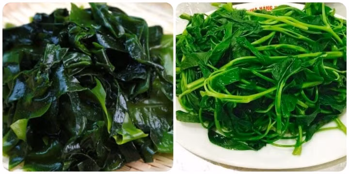 Rau lang và rong biển được người Nhật coi là "rau trường thọ" Rau lang và rong biển được người Nhật coi là "rau trường thọ"