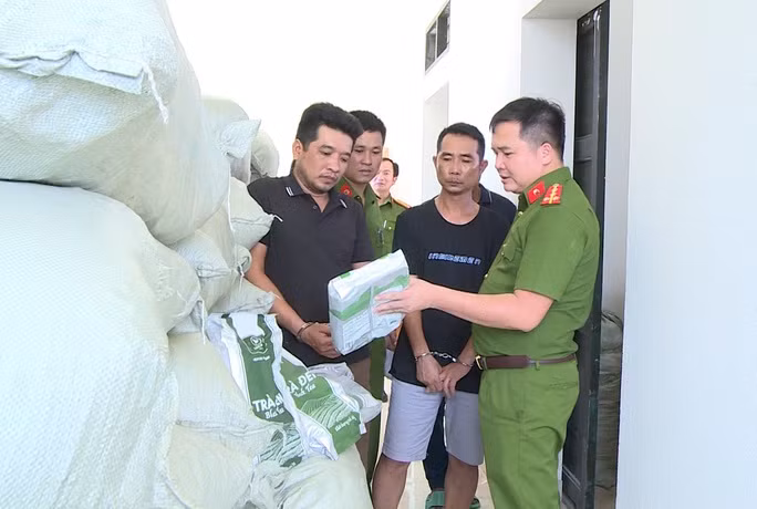 Hàng tấn trà sữa giả đã được Công an TP Thanh Hóa thu giữ