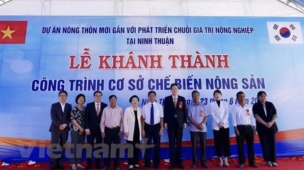 Lễ khánh thành Nhà máy Chế biến Nông sản của CJ Việt Nam tại tỉnh Ninh Thuận. (Nguồn: CJ Việt Nam cung cấp)