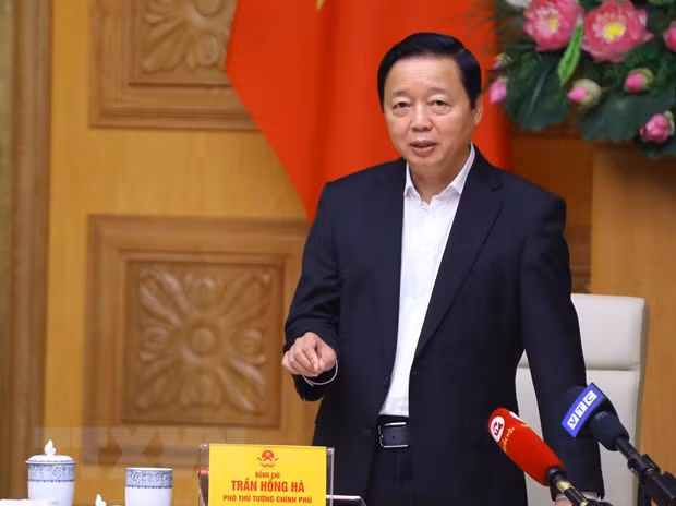 Phó Thủ tướng Trần Hồng Hà. (Ảnh: Văn Điệp/TTXVN)