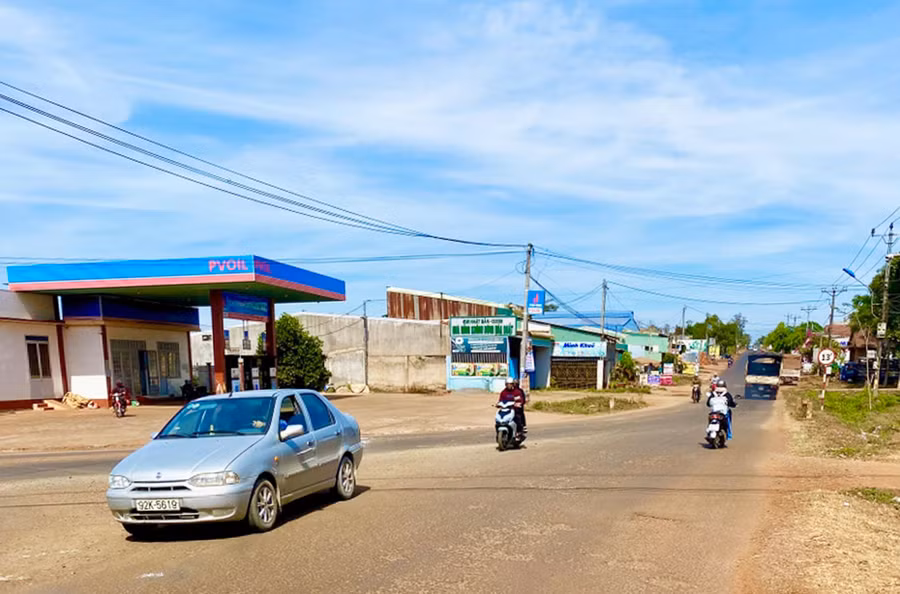 Một góc trung tâm xã Glar, huyện Đak Đoa. Ảnh: H.D