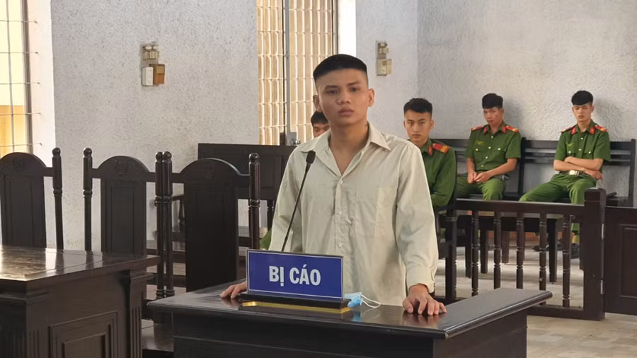 Bị cáo Lê Công Tuấn tại phiên xử sơ thẩm.