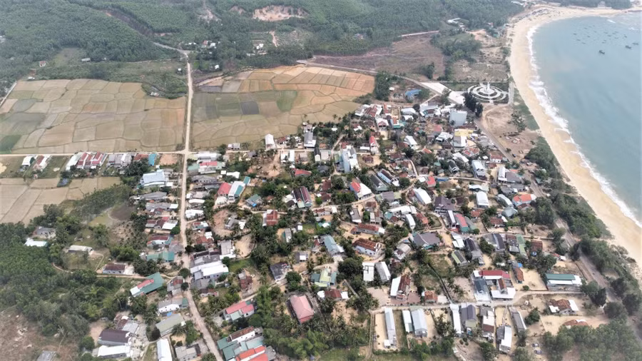 Trung tâm thôn Lộ Diêu. Ảnh: Nguyễn Ngọc