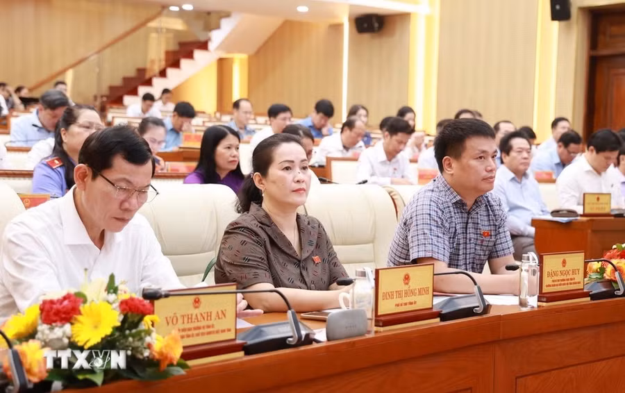 Các đại biểu tham dự kỳ họp. (Ảnh: TTXVN phát) Các đại biểu tham dự kỳ họp. (Ảnh: TTXVN phát)