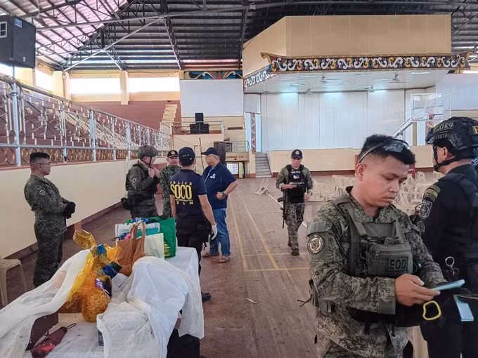 Hiện trường vụ nổ tại Đại học Mindanao. Ảnh: Rappler