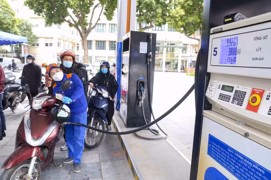 Một điểm bán xăng của Petrolimex
