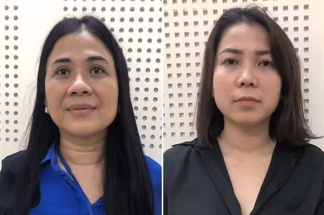 Bị can Mai Thị Hồng Hạnh (trái) và Nguyễn Thị Như Phương, Phó giám đốc Xuyên Việt Oil. Ảnh: Bộ Công an Bị can Mai Thị Hồng Hạnh (trái) và Nguyễn Thị Như Phương, Phó giám đốc Xuyên Việt Oil. Ảnh: Bộ Công an