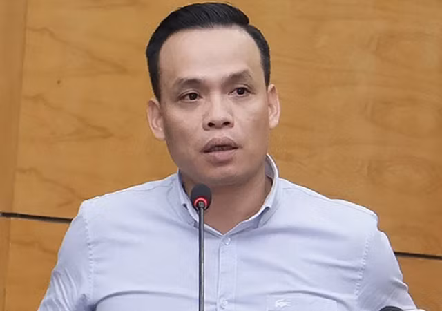 Bị can Hoàng Anh Tuấn khi còn tại vị. Ảnh: C.T. Bị can Hoàng Anh Tuấn khi còn tại vị. Ảnh: C.T.