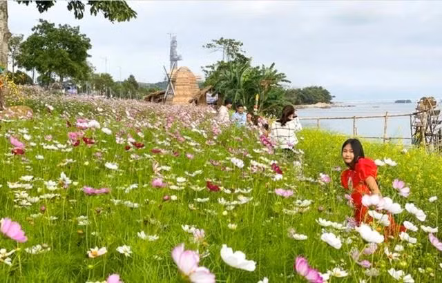 Điểm tham quan "Đi về nơi có gió" ở TP.Quảng Ngãi. Ảnh: Hải Phong Điểm tham quan "Đi về nơi có gió" ở TP.Quảng Ngãi. Ảnh: Hải Phong
