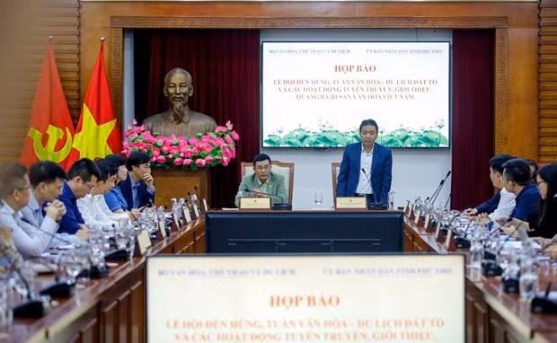 Quang cảnh buổi họp báo. (Ảnh: Nam Nguyễn/Vietnam+)