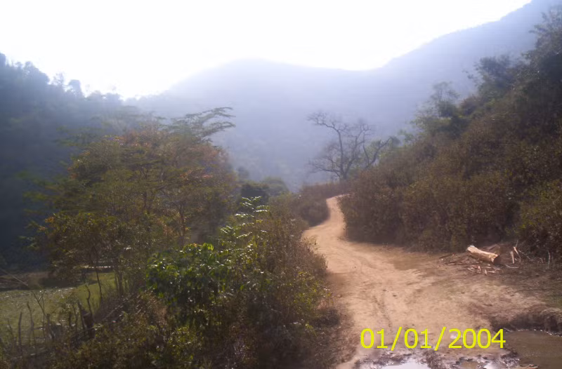 Lối mòn vào đỉnh Phù Nghiêng - Nghệ An, thường xuyên là nơi ẩn nấp của tội phạm ma túy.
