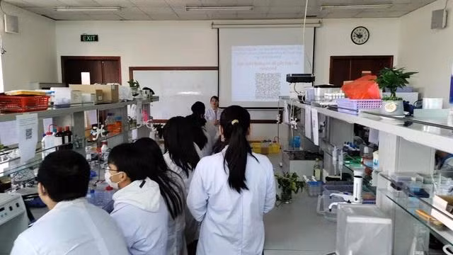 Học sinh Trường THPT Bùi Thị Xuân (Q.1, TP.HCM) tham quan trường ĐH để tìm hiểu về ngành nghề đào tạo. Ảnh: TÂM NGUYỄN