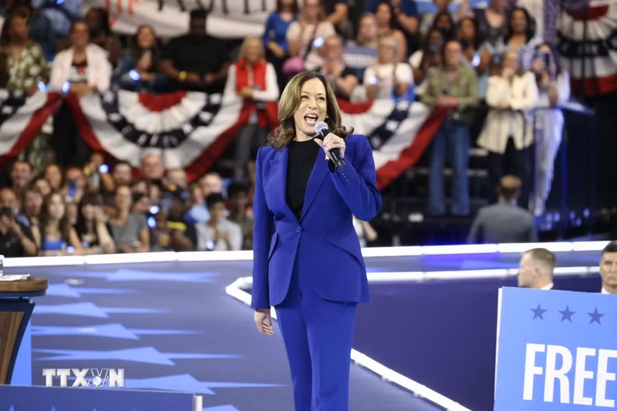 Phó Tổng thống Mỹ Kamala Harris. (Ảnh: Kyodo/TTXVN)