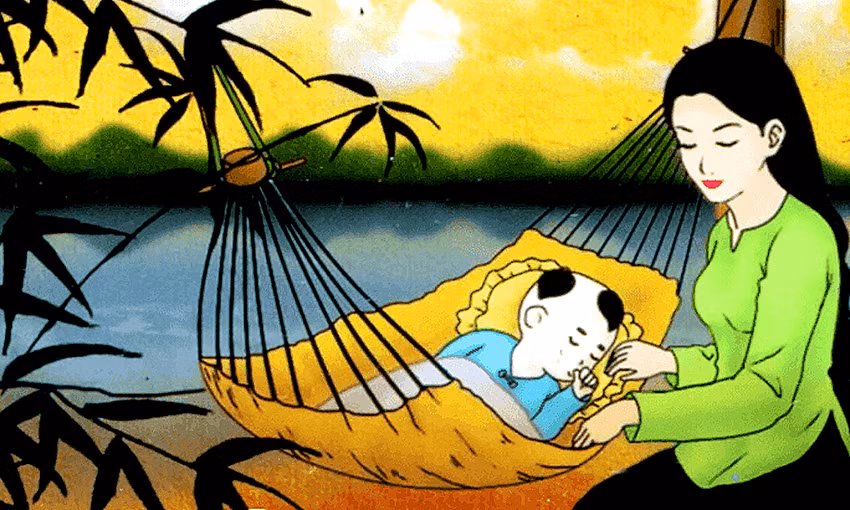 Ngọt ngào lời ru của mẹ (ảnh minh họa: Kim Cương/nguồn baohaiquanvietnam.vn)