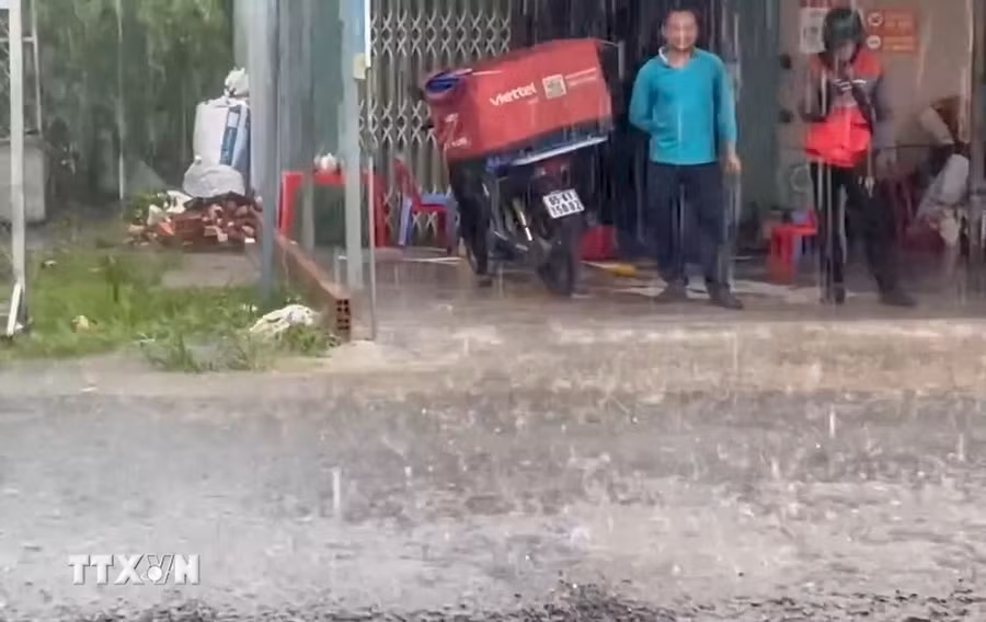 Trong ngày 25/6, hầu khắp cả nước có mưa dông. (Ảnh: TTXVN phát)
