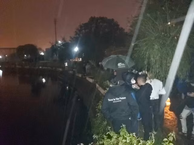 Khu vực hồ Bảy Mẫu nơi người dân phát hiện thi thể em Th.