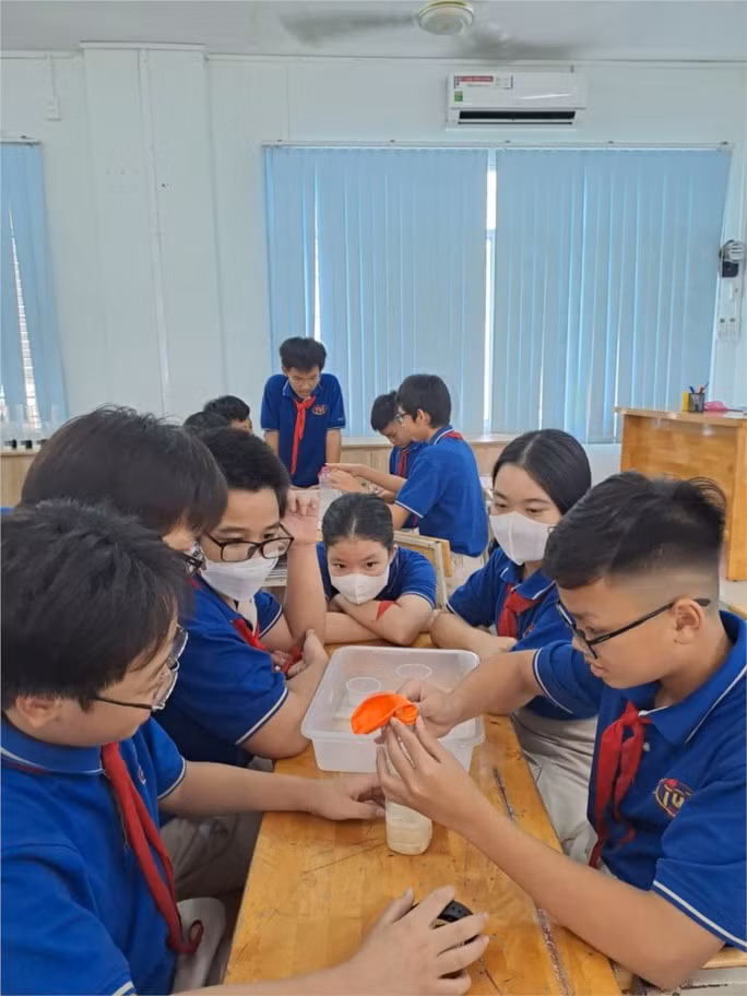 Học sinh Trường THCS Trần Quốc Toản 1 (TP Thủ Đức)