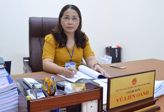 Bị can Vũ Liên Oanh khi còn là Giám đốc Sở GD-ĐT tỉnh Quảng Ninh.