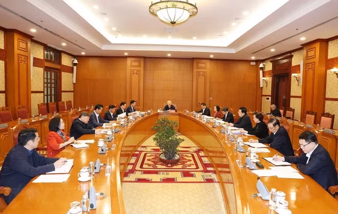 Sáng 13/3/2024, tại Trụ sở Trung ương Đảng, Tổng Bí thư Nguyễn Phú Trọng, Trưởng Tiểu ban Nhân sự Đại hội XIV của Đảng chủ trì phiên họp đầu tiên của Tiểu ban. (Ảnh: Trí Dũng/TTXVN) Sáng 13/3/2024, tại Trụ sở Trung ương Đảng, Tổng Bí thư Nguyễn Phú Trọng, Trưởng Tiểu ban Nhân sự Đại hội XIV của Đảng chủ trì phiên họp đầu tiên của Tiểu ban. (Ảnh: Trí Dũng/TTXVN)