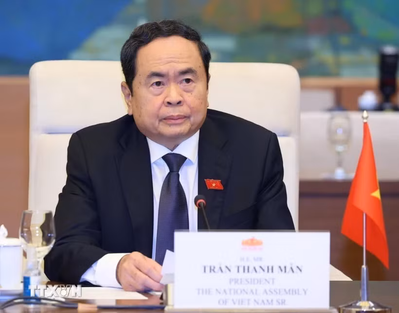 Chủ tịch Quốc hội Trần Thanh Mẫn. (Ảnh: Văn Điệp/TTXVN)