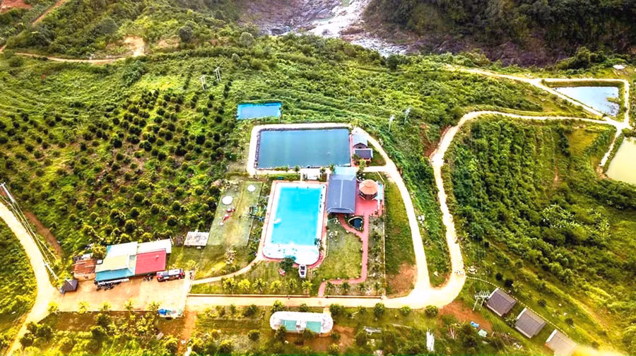 Toàn cảnh Farmstay Sâm Phát Ia Ly là điểm dừng chân lý tưởng của du khách thích du lịch trải nghiệm. Ảnh: Nguyễn Sâm