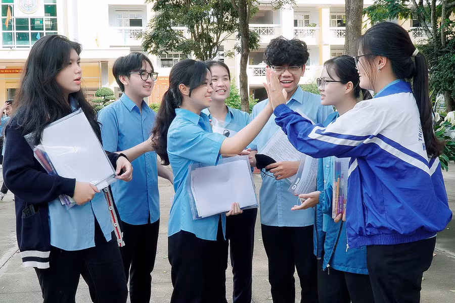 Thí sinh dự thi tốt nghiệp THPT 2024. Ảnh: Đức Thụy