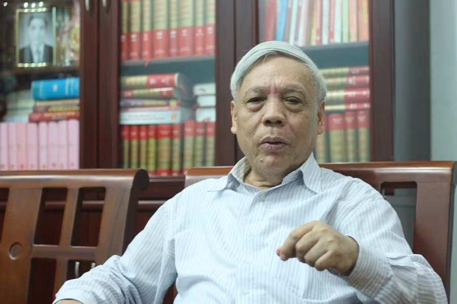 PGS.TS Nguyễn Trọng Phúc - nguyên Viện trưởng Viện Lịch sử Đảng (Học viện Chính trị quốc gia Hồ Chí Minh). Ảnh: Trần Vương