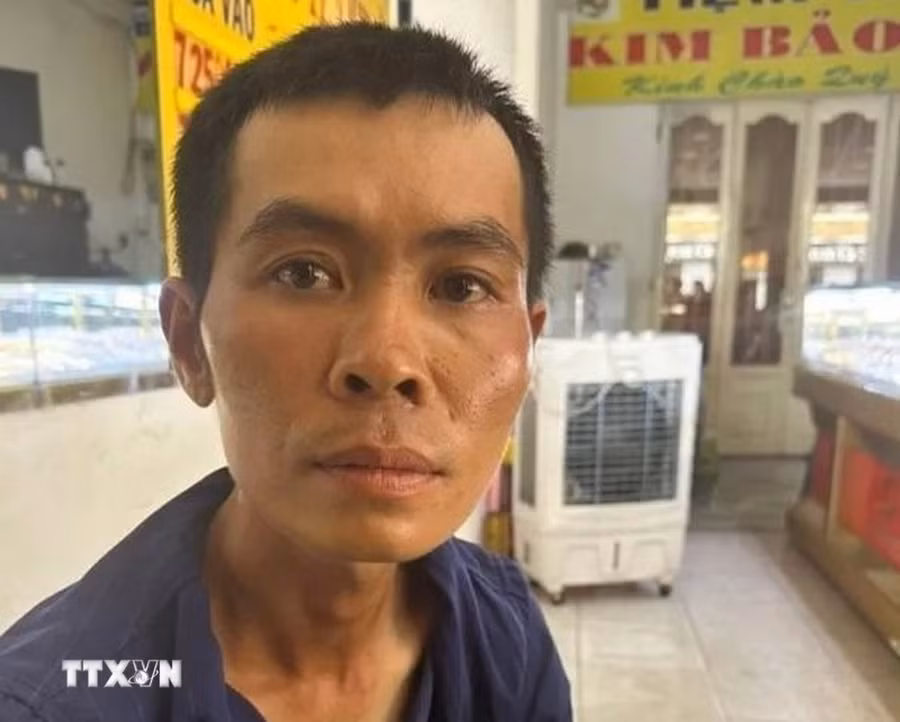 Đối tượng Nguyễn Hữu Thoại. (Ảnh: TTXVN phát)