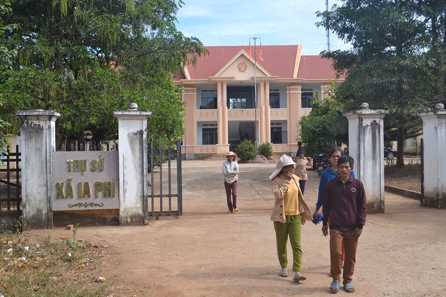 Trụ sở xã Ia Phí, huyện Chư Păh. Ảnh: Hoàng Minh